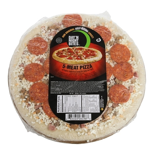 Day N Night 12" Individually Wrapped 5 Meat Pizza, 6 x 30.94 oz Case - Prepared Foods