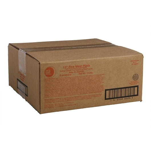 Day N Night 12" Individually Wrapped 5 Meat Pizza, 6 x 30.94 oz Case - DOT product image 4