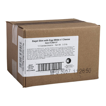 Day N Night Individually Wrapped Bagelslim: Egg Whites & Cheese Bagel, 12 x 4.02 oz Case - DOT product image 4