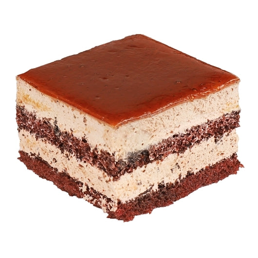 King's Pastry Mocha Mini Mousse Cake, precut, 1 x 3.25 lb Case - Bakery & Desserts