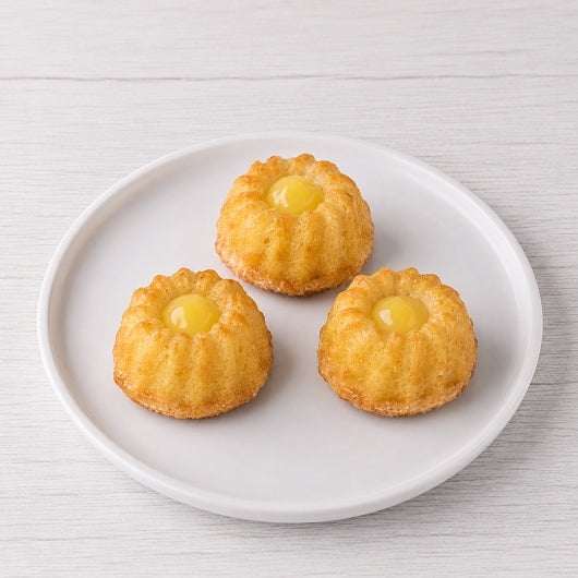 King's Pastry Mini Vanilla Bundt Cake with Lemon Filling, 1 x 2.77 lb Case - Bakery & Desserts - image 2