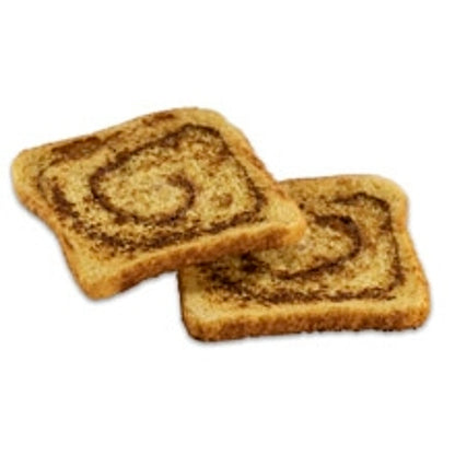 Krusteaz 7/16" Regular Cut French Cinnamon Swirl French Toast, 12 x 1.505 oz Case - Breads, Rolls & Buns