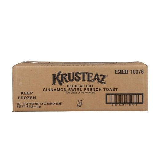 Krusteaz 7/16" Regular Cut French Cinnamon Swirl French Toast, 12 x 1.505 oz Case - DOT product image 6
