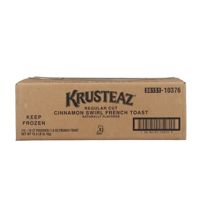 Krusteaz 7/16" Regular Cut French Cinnamon Swirl French Toast, 12 x 1.505 oz Case - DOT product image 6