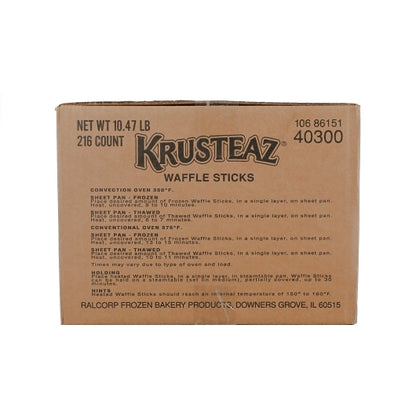 Krusteaz 4" x 1" Premium Belgian Waffle Stick, 9 x 0.776 oz Case - DOT product image 7