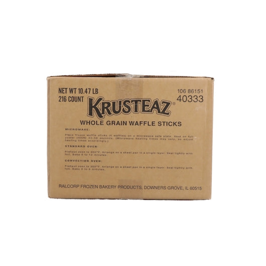 Krusteaz Premium Whole Grain Belgian Waffle Stick, 9 x 24 x 0.776 oz Case - DOT product image 8