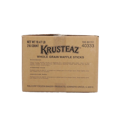 Krusteaz Premium Whole Grain Belgian Waffle Stick, 9 x 24 x 0.776 oz Case - DOT product image 8