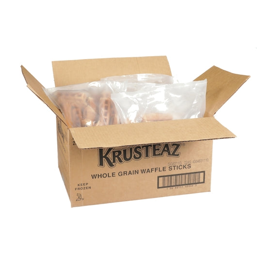 Krusteaz Premium Whole Grain Belgian Waffle Stick, 9 x 24 x 0.776 oz Case - DOT product image 2