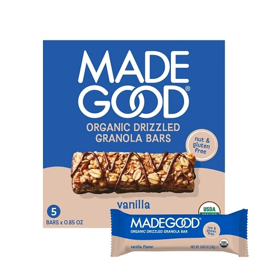 MadeGood Chocolate Granola Bars, 6 x 5 ct Case - Snack Bars & Granola Bars