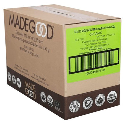 MadeGood Chocolate Banana Granola Minis, 6 x 1 ct Case - DOT product image 2