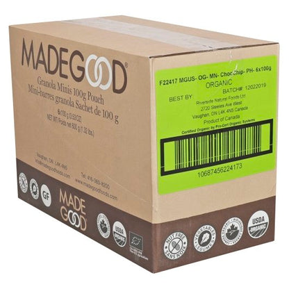 MadeGood Chocolate Chip Granola Minis, 6 x 3.5 oz Case - DOT product image 3