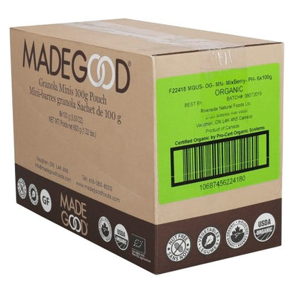 MadeGood Mixed Berry Granola Minis, 6 x 3.5 oz Case - DOT product image 3