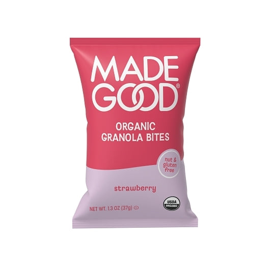 MadeGood Strawberry Granola Bites, 5 x 10 x 1.3 oz Case - Breakfast Foods