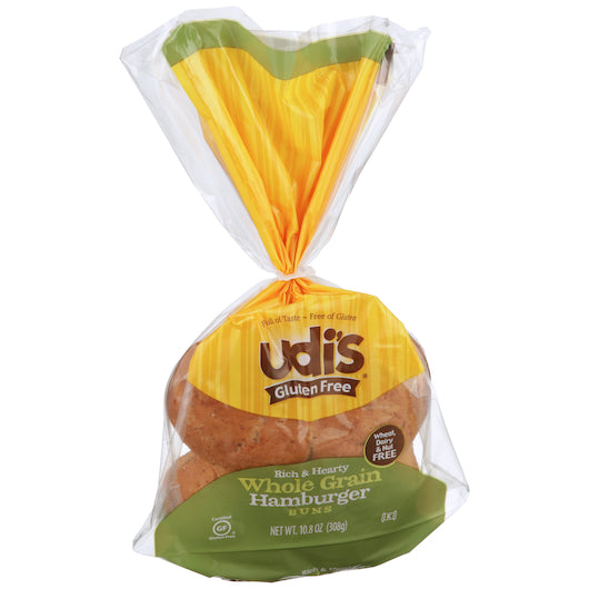 Udi's WHOLE GRAIN BURGER Bun, 8 x 10.8 oz Case - DOT product image 4