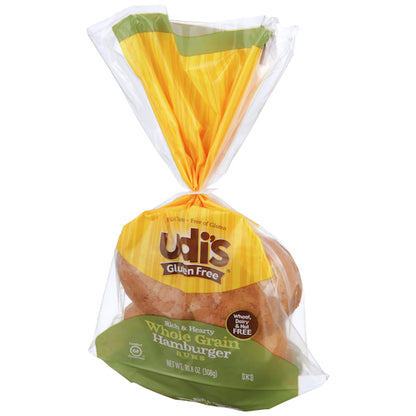 Udi's WHOLE GRAIN BURGER Bun, 8 x 10.8 oz Case - DOT product image 6