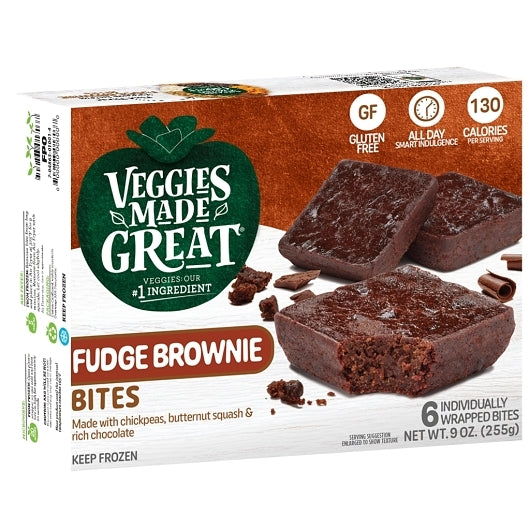 Veggies Made Great Fudge Brownie Bites, 8 x 9 oz Case - Bakery & Desserts - image 2