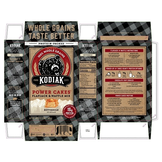 Kodiak Cakes Buttermilk Power Cakes Pancake Mix, 6 x 20 oz Case - DOT product image 8