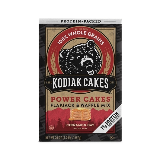 Kodiak Cinnamon Oat Flapjack Power Cakes, 6 x 20 oz Case - Bakery & Desserts