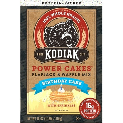 Kodiak Birthday Cake Pancake And Waffle Mix, 6 x 18 oz Case - DOT product image 4