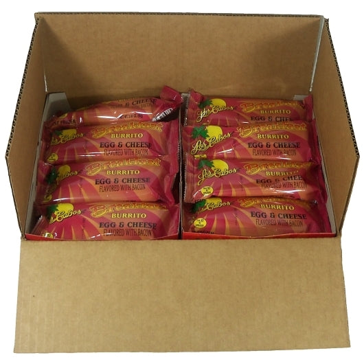 Los Cabos BACON, EGG & CHEESE BREAKFAST BURRITO, 24 x 24 x 3.4 oz Case - DOT product image 4