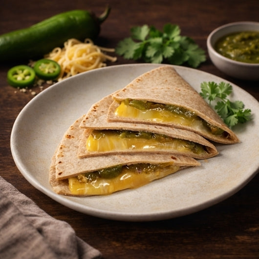 Los Cabos Four Cheese & Hatch Green Chile Quesadilla, 48 x 4.4 oz Case - Frozen Snacks & Appetizers
