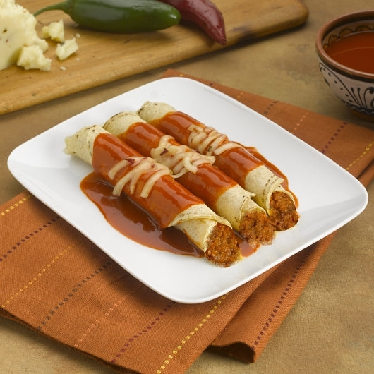 Los Cabos Beef Enchilada, 144 x 144 x 2 oz Case - Prepared Foods