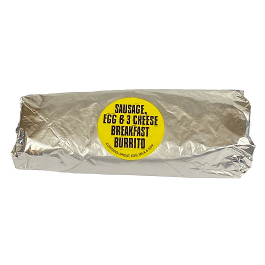 Los Cabos Sausage, Egg & 3 Cheese Burrito, 32 x 6 oz Case - Prepared Foods