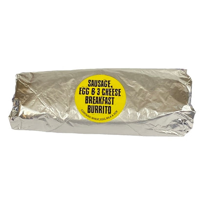 Los Cabos Sausage, Egg & 3 Cheese Burrito, 32 x 6 oz Case - Prepared Foods