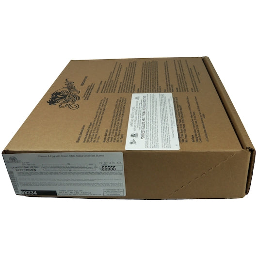 Cabo Real Green Chile, EGG & CHEESE Breakfast Burrito, 72 x 72 x 3.75 oz Case - DOT product image 5