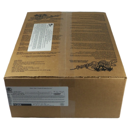 Cabo Primo Individually Wrapped BEEF, BEAN & CHEESE SALSA BURRITO, 80 x 80 x 5.5 oz Case - DOT product image 6
