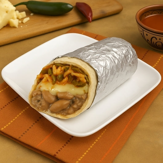 Cabo Primo Bean & Cheese Chili Rellenos Burrito, 36 x 36 x 7.66 oz Case - Prepared Foods