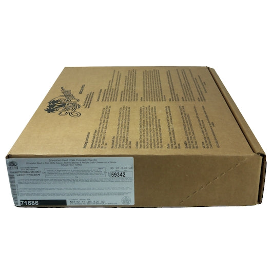 Cabo Primo SHREDDED BEEF CHILE Colorado Burrito, 36 x 36 x 6.45 oz Case - DOT product image 5