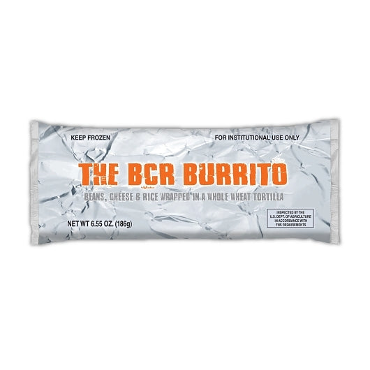 Cabo Primo Beans, Cheese & Rice Burrito, 64 x 6.55 oz Case - Frozen Snacks & Appetizers