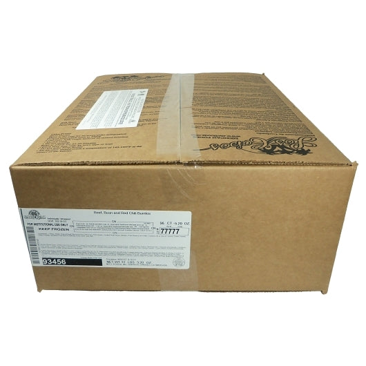 Cabo Real Beef & Bean Burrito, 96 x 96 x 5.2 oz Case - GS1 closed shipping case image