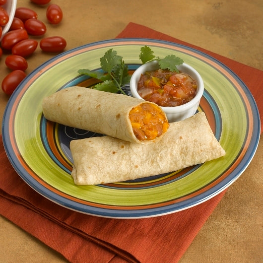 Cabo Real INDIVIDUALLY WRAPPED Whole Grain Bean & Cheese Burrito, 96 x 96 x 5.45 oz Case - Prepared Foods