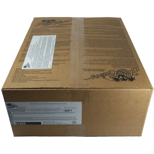 Los Cabos Individually Wrapped Beef & Bean Burrito, 96 x 96 x 5.2 oz Case - DOT product image 5