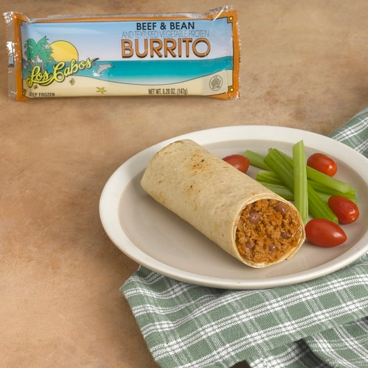 Los Cabos Individually Wrapped Beef & Bean Burrito, 96 x 96 x 5.2 oz Case - DOT product image 3