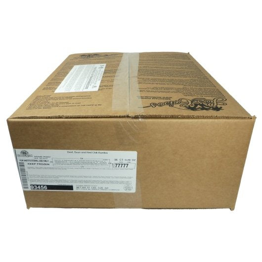 Cabo Real Beef & Bean Burrito, 96 x 96 x 5.2 oz Case - GS1 closed shipping case image