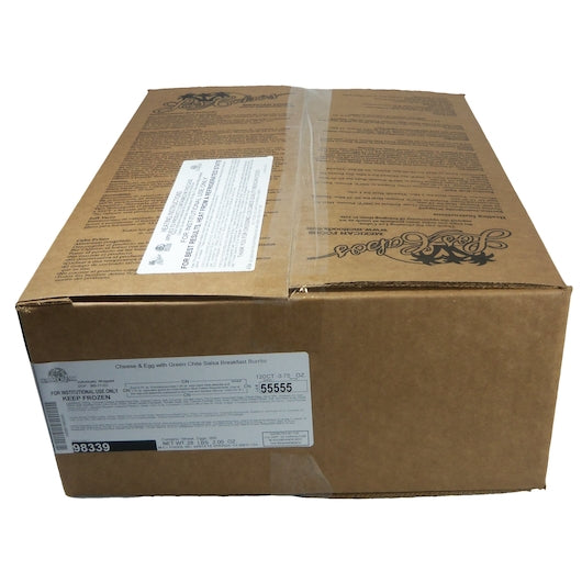 Cabo Real EGG & CHEESE CHILI BREAKFAST BURRITO, 120 x 120 x 3.75 oz Case - DOT product image 4