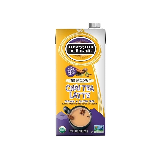 Oregon Chai The Original Organic Chai Tea Latte, 6 x 32 oz Case - Coffee & Tea