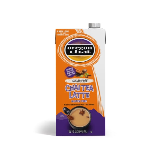 Oregon Chai Sugar Free The Original Chai Tea, 6 x 32 fl oz Case - Coffee & Tea