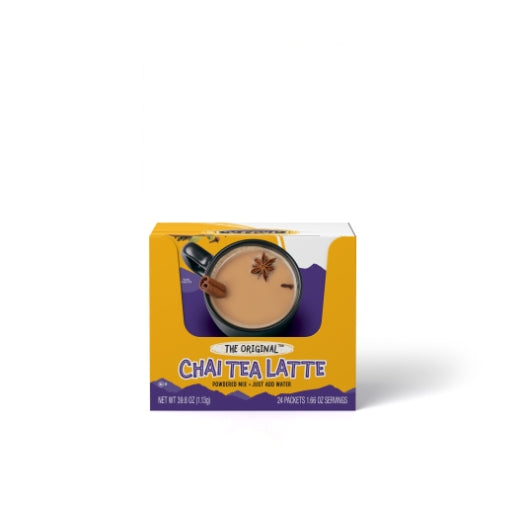 Oregon Chai The Original Chai Tea Latte Single Serve Dry Mix, 6 x 24 ct Case - Coffee & Tea