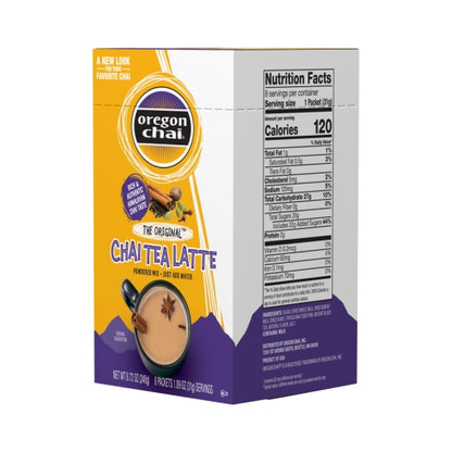 Oregon Chai The Original Chai Tea Latte Mix, 6 x 8 ct Case - DOT product image 2