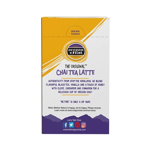 Oregon Chai The Original Chai Tea Latte Mix, 6 x 8 ct Case - DOT product image 4