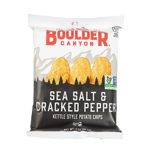 Boulder Canyon Sea Salt & Cracked Pepper, 8 x 2 oz Case - Snacks