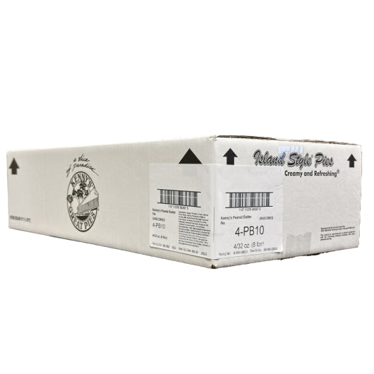 Kenny's Great Pies 10" Peanut Butter Pie, 1 x 4 each Case - Bakery & Desserts