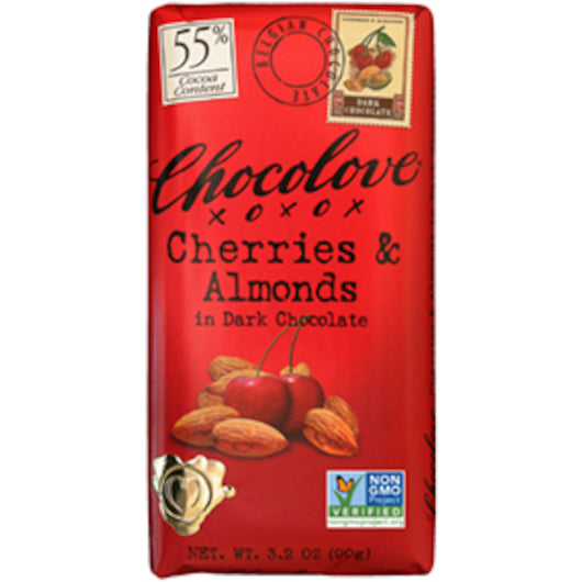 Chocolove Cherries & Almonds Dark Chocolate Bar, 12 x 12 x 3.2 oz Case - DOT product image 4