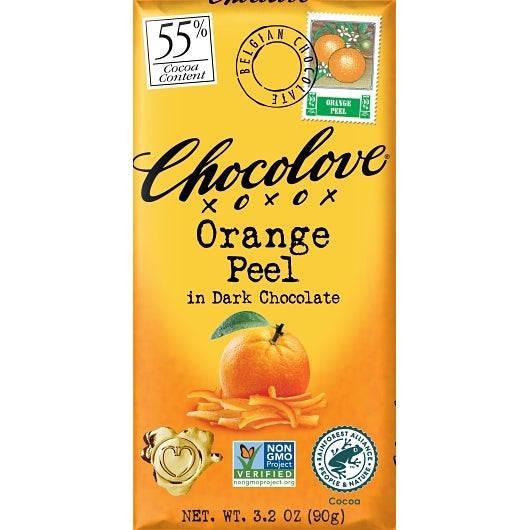 Chocolove Orange Peel Dark Chocolate Bar, 12 x 12 x 3.2 oz Case - DOT product image 6