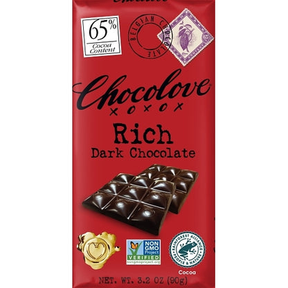 Chocolove Rich Dark Chocolate, 12 x 12 x 3.2 oz Case - DOT product image 7