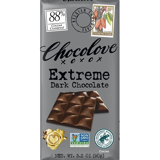 Chocolove Extreme Dark Chocolate Bar, 12 x 12 x 3.2 oz Case - DOT product image 5